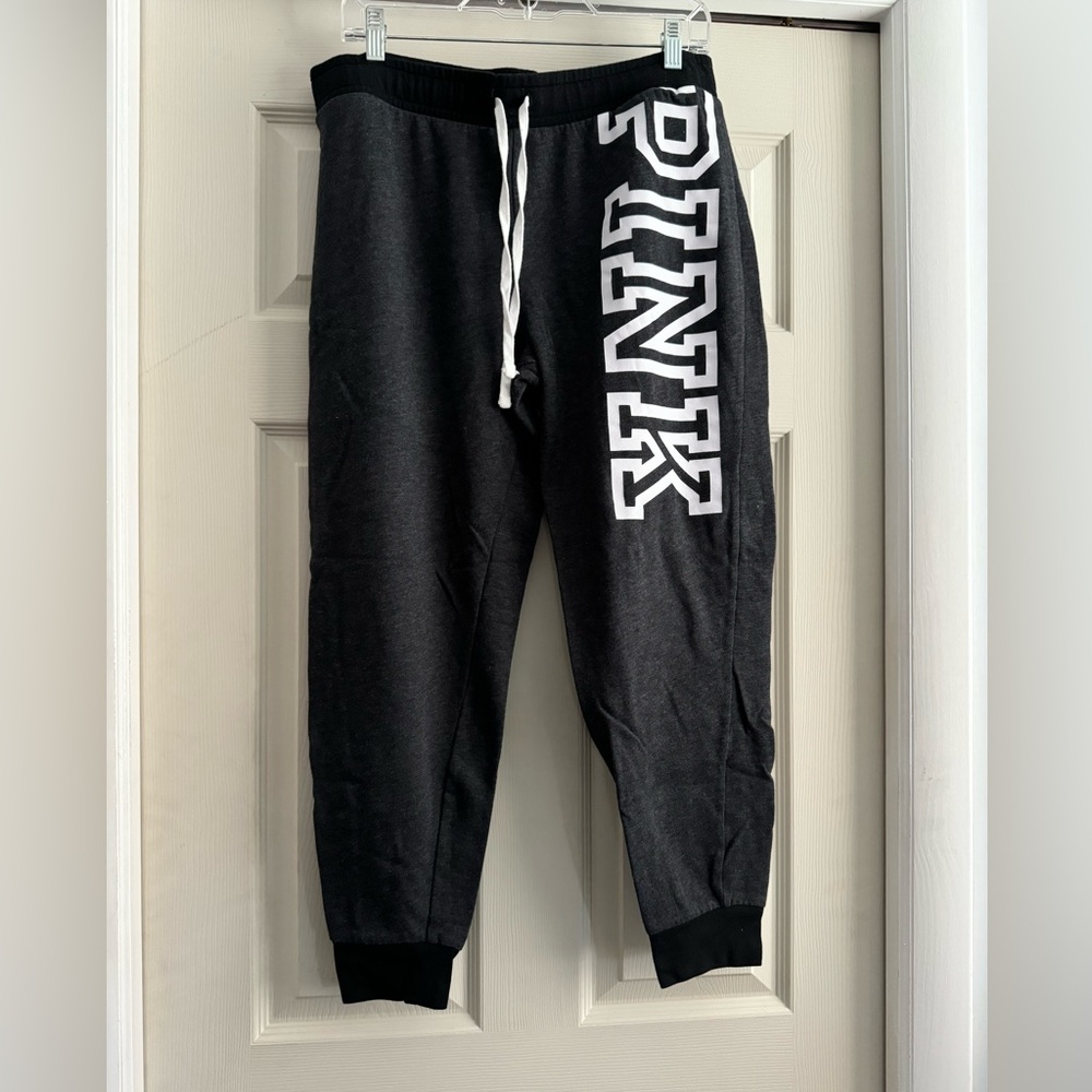 PINK Victoria's Secret Black Joggers